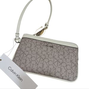 Calvin Klein Beige Wristlet